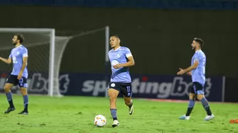 Bryan Reyna fue titular en clasificación de Belgrano a octavos de la Sudamericana / Foto: Twitter Belgrano