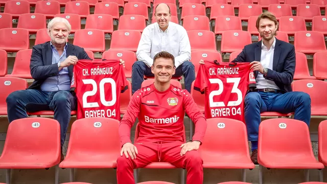 Charles Aránguiz, mediocampista chileno de 31 años. | Foto/Video: @bayer04_es