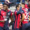 Cagliari ganó 2 a 1 al Bolonia y lucha por evitar el descenso