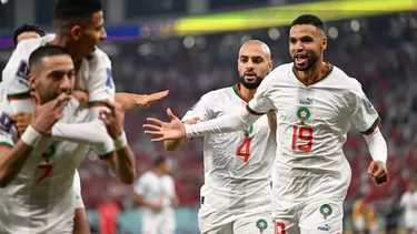 Marruecos vuelve a unos octavos de final de un Mundial tras 36 años. | Foto: AFP/Video: Latina-DSports