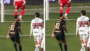 Cardona festejó gol a futbolista de Sao Paulo y recibió la roja