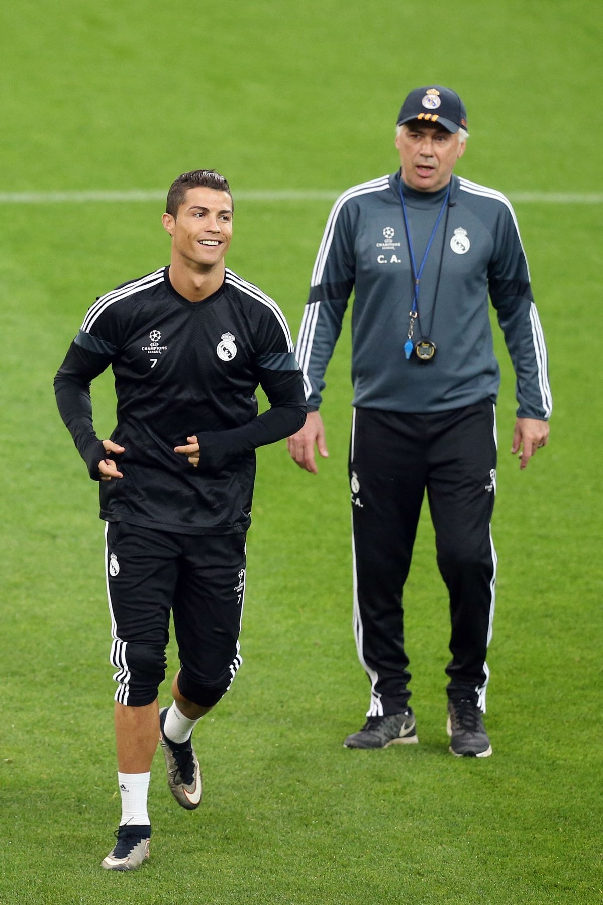Carlo Ancelotti dirigió a Cristiano Ronaldo en Real Madrid entre 2013 y 2015. | Foto: AFP