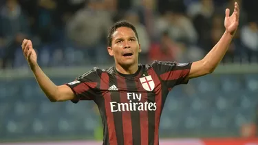 Carlos Bacca, colombiano que le pertenece al Milan.