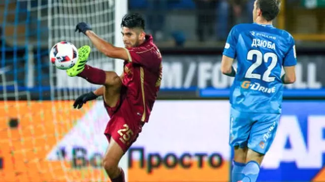 Carlos Zambrano dio asistencia en caída 4-1 del Rubin Kazan ante Zenit