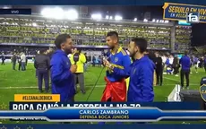 Carlos Zambrano dio una polémica declaración tras el título de Boca Juniors - Noticias de boca-juniors