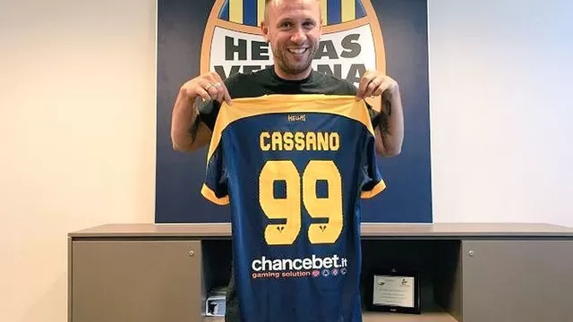 Cassano volvió a dejar el Hellas Verona por segunda vez en seis días