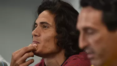 Edinson Cavani, delantero del PSG. Foto: AFP