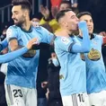 Celta: El íntimo festejo del equipo de Renato Tapia tras vencer al Espanyol