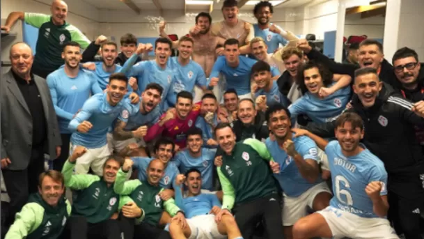 Con esta instantánea los del Celta de Vigo celebran el pase a los cuartos de final en la Copa del Rey / Foto: RC Celta