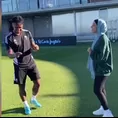 Celta de Vigo de Renato Tapia recibió curiosa visita en el entrenamiento