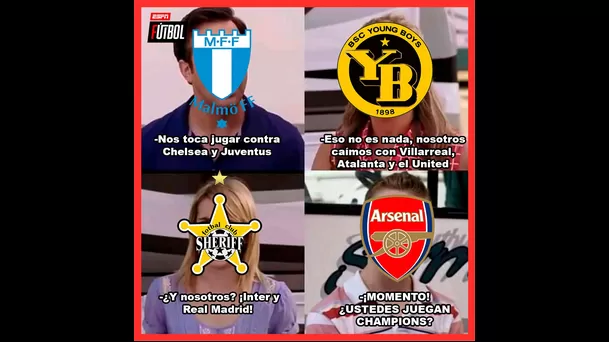 Divertidos memes dejó el sorteo de la fase de grupos de la Champions League 2021/22.