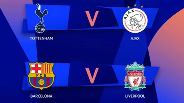 Estos son los cruces para las semifinales de la Champions League 2019. | Foto: Champions