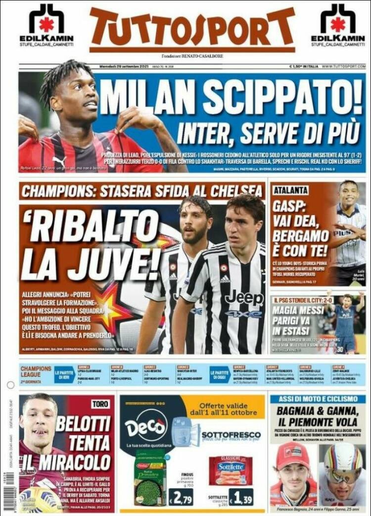 La prensa italiana tilda de &quot;robo&quot; el triunfo del Atlético en Milán.