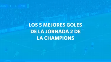 Los mejores goles de la Fecha 2 de la UEFA Champions League. | Video: América Deportes/Fuente: ESPN