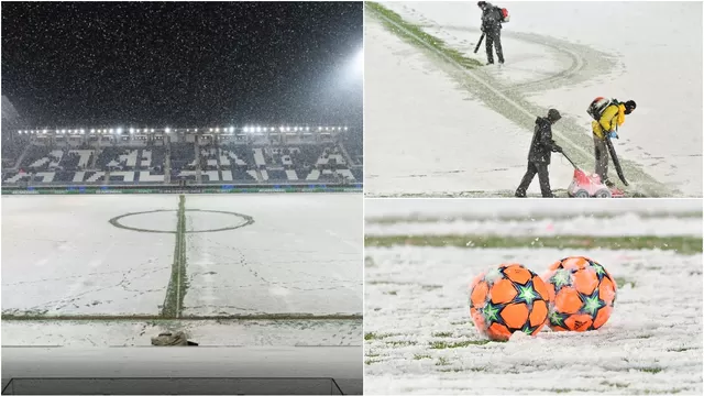 Champions League: Suspendido el Atalanta-Villarreal por intensa nevada en Bérgamo