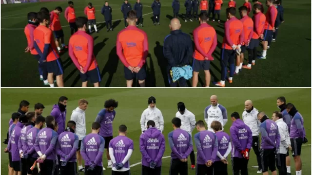 Chapecoense: Barcelona y Real Madrid guardaron un minuto de silencio