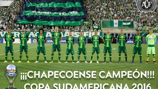 Chapecoense: Conmebol lo proclamó campeón de la Copa Sudamericana 2016