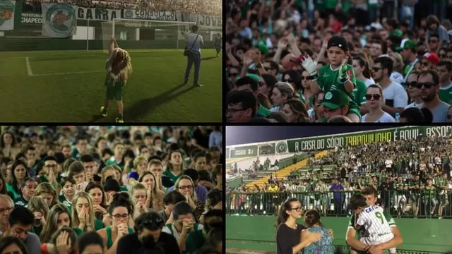 Chapecoense: hinchas colmaron estadio en honor a sus ídolos fallecidos