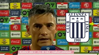 Charles Aránguiz elogió a Alianza Lima y valoró empate en Matute
