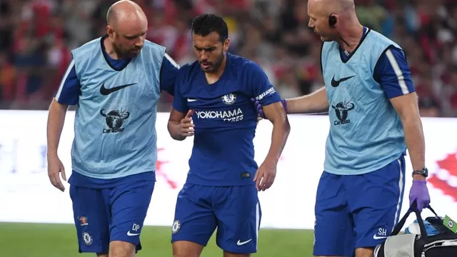 Chelsea: Pedro tiene fracturas múltiples en la cara y descansará 10 días