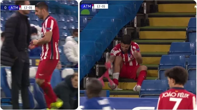 Chelsea vs. Atlético: Simeone fue consultado por la reacción de Suárez a su salida del campo