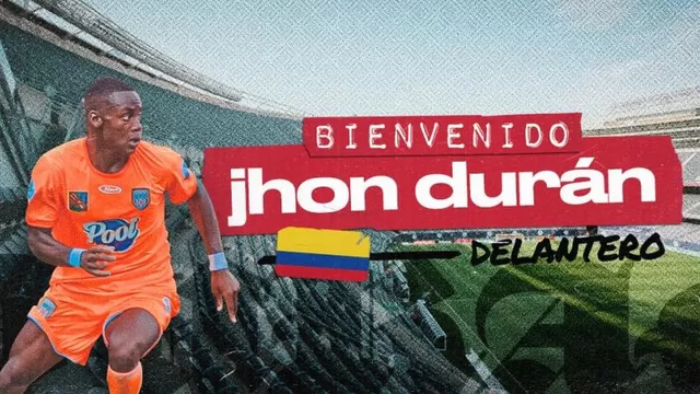 Jhon Jader Durán, delantero colombiano de 17 años. | Imagen/Video: @VamosFire