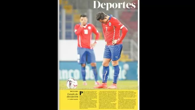Reacciones de la prensa chilena tras derrota de su selección ante Irán-foto-3