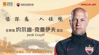 China: Jordi Cruyff, de la selección de Ecuador al Shenzhen FC