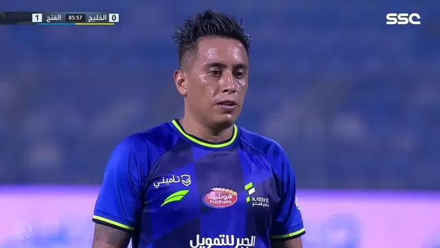 Christian Cueva falló un penal en victoria del Al-Fateh por la liga de Arabia Saudita