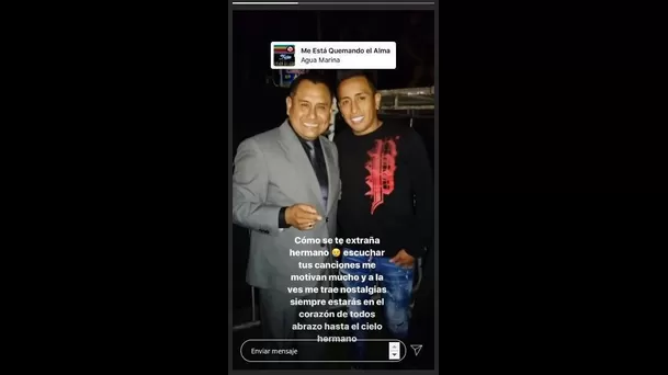 Este es el mensaje que dejó Christian Cueva en Instagram.