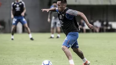 Recién el miércoles pasado, Christian Cueva se había incorporado a la disciplina del Santos | Foto: Globoesporte.