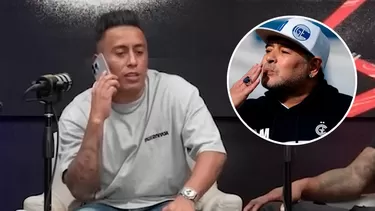 Christian Cueva contó lo que le dijo Diego Maradona por teléfono / Foto: Captura/Enfocados