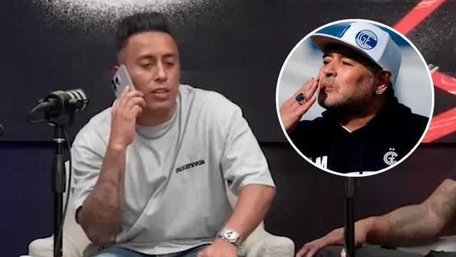 Christian Cueva contó lo que le dijo Diego Maradona por teléfono / Foto: Captura/Enfocados