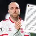 Christian Eriksen rompió su silencio tras desplomarse en el campo Christian Eriksen rompió su silencio tras desplomarse en el campo