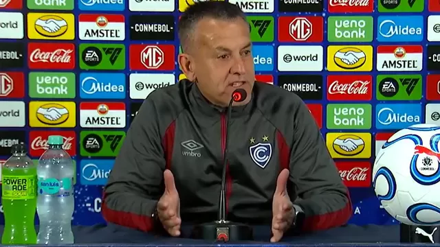 Horacio Melgarejo discutió con periodista tras victoria de Cienciano / Foto y video: ESPN