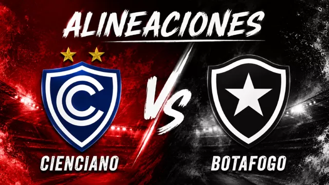 Conoce las alineaciones de Cienciano y Botafogo por la vuelta de los octavos de final de la Copa Sudamericana / Fuente: IA