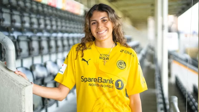 Claudia Cagnina, futbolista de 26 años. | Foto/Video: @bodoglimtkvinner