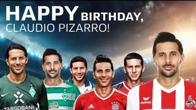 Claudio Pizarro agradeció muestras de cariño por su cumpleaños 