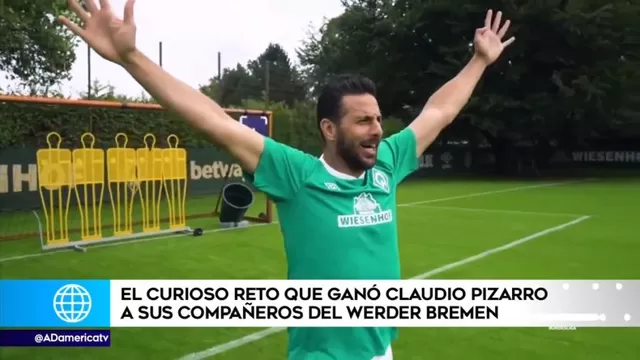 Claudio Pizarro ganó curioso reto a compañeros del Werder Bremen