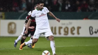 Con gol de Pizarro, Bremen ganó 3-1 al Leverkusen y está en semis de Copa Alemana