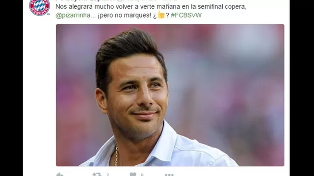 La increíble petición del Bayern Munich a Claudio Pizarro en Twitter-foto-2