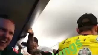 Pizarro compartió el festejo del Werder Bremen en el bus de traslado. | Video: IG Claudio Pizarro