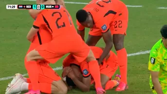 Cody Gakpo ROMPIÓ EN LLANTO tras anotar el 1-0 de Países Bajos sobre Marruecos