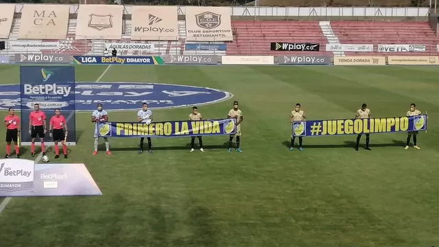 El equipo colombiano tiene 16 jugadores con COVID, 7 lesionados y la sub-20 fuera de ritmo. | Video: Águilas Doradas.