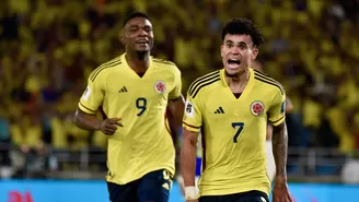 Luis Díaz marcó un doblete frente al &#39;Scratch&#39;. | Foto: Selección Colombia.