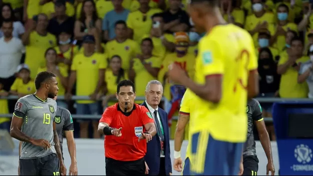 Colombia vs. Ecuador: Gustavo Cuéllar calificó de muy malo el arbitraje de Diego Haro
