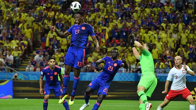 Colombia vs. Polonia: Yerry Mina marcó el 1-0 en el Kazan Arena