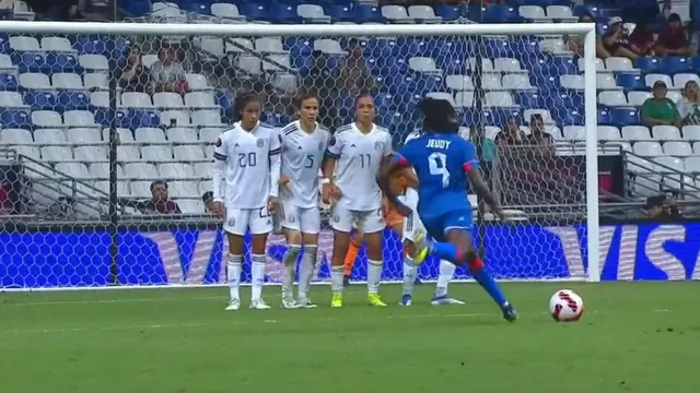 Sherly Jeudy, atacante del Grenoble Foot 38 (Francia), anotó el golazo contra México. | Video: CBS
