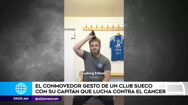 El conmovedor gesto de club sueco con su capitán que lucha contra el cáncer. | Foto y video: AD