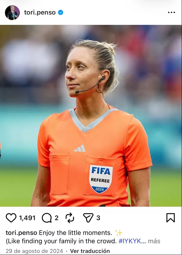 Foto: Instagram de Tori Penso Foto: Instagram de Tori Penso